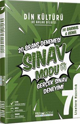 Pruva Akademi 7. Sınıf Din Kültürü Sınav Modu Deneme Sınavı 2023 - Kolektif kitap kapağı