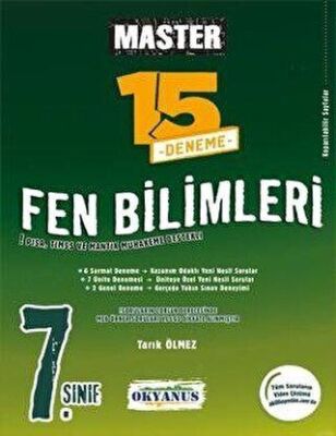 7. Sınıf Master 15 Fen Bilimleri Denemesi - Kolektif kitap kapağı