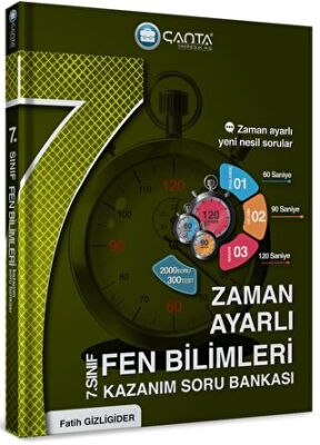 7. Sınıf Fen Bilimleri Zaman Ayarlı Kazanım Soru Bankası - Fatih Gizligider kitap kapağı