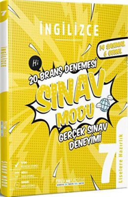 Pruva Akademi 7. Sınıf İngilizce Sınav Modu Deneme Sınavı 2023 - Kolektif kitap kapağı