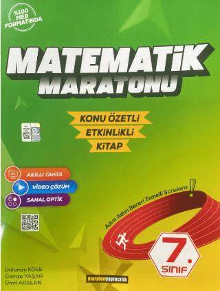 7. Sınıf Matematik Maratonu Konu Özetli - Dolunay Köse kitap kapağı