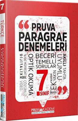 7. Sınıf Paragraf Deneme Pruva Akademi - Kolektif kitap kapağı