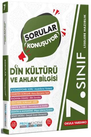 7. Sınıf Sorular Konuşuyor Soru Bankası Din Kültürü ve Ahlak Bilgisi - Kolektif kitap kapağı