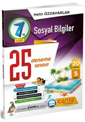 7. Sınıf Sosyal Bilgiler 25 Deneme Sınavı - Metin Özdamarlar kitap kapağı
