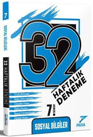 7. Sınıf Sosyal Bilgiler 32 Haftalık Deneme - Kollektif kitap kapağı