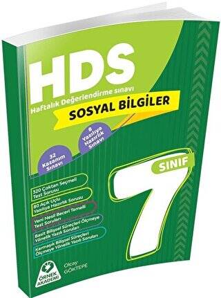 7. Sınıf Sosyal Bilgiler Haftalık Değerlendirme Sınavı HDS - Kolektif kitap kapağı