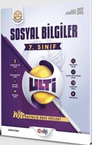 7. Sınıf Sosyal Bilgiler Haftalık Ödev Föyleri - Mustafa Yılmaz kitap kapağı