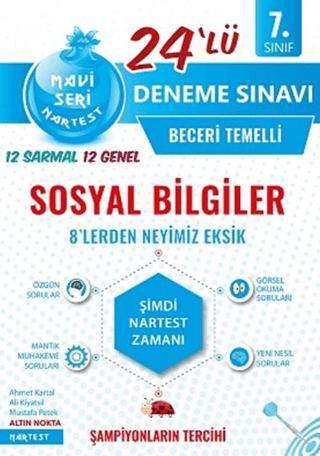 7. Sınıf Sosyal Bilgiler Nar Tanesi 24 lü Deneme Sınavı - Kolektif kitap kapağı