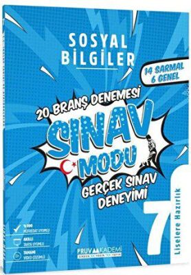 Pruva Akademi 7. Sınıf Sosyal Bilgiler Sınav Modu Deneme Sınavı 2023 - Kolektif kitap kapağı