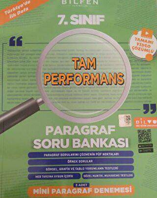 7. Sınıf Tam Performans Paragraf Soru Bankası - Kolektif kitap kapağı