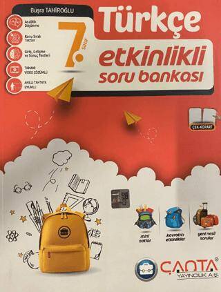7. Sınıf Türkçe Etkinlikli Kazanım Soru Bankası - Kolektif kitap kapağı