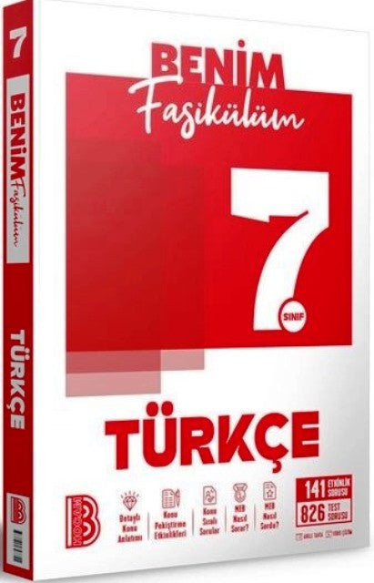 7. Sınıf Türkçe Fasikülüm kitap kapağı