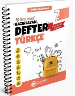 7. Sınıf Türkçe Hazırlayan Defter - Büşra Tahiroğlu kitap kapağı