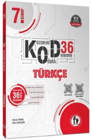 7. Sınıf Türkçe Kod 36 Deneme - Özcan Yavaş kitap kapağı