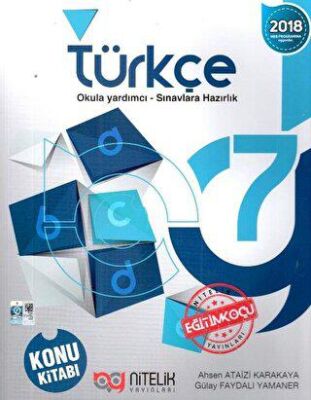 7. Sınıf Türkçe Konu Kitabı - Ahsen Ataizi Karakaya kitap kapağı