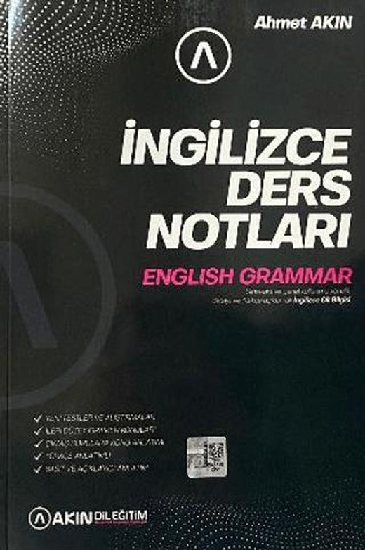 İngilizce Ders Notları English Grammar | Akın Dil Eğitim (Ciltsiz)