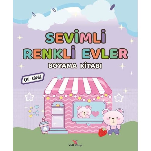 Sevimli Renkli Evler Boyama Kitabı | Kolektif (İnce Kapak)