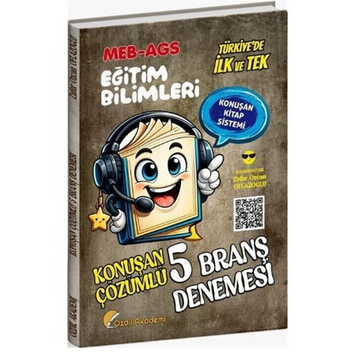 MEB-AGS Eğitim Bilimleri Konuşan 5 Deneme Çözümlü | Özdil Akademi Yayınları (Ciltsiz)