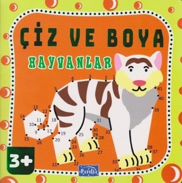 Çiz ve Boya Hayvanlar | Parıltı Yayınları (Ciltsiz)