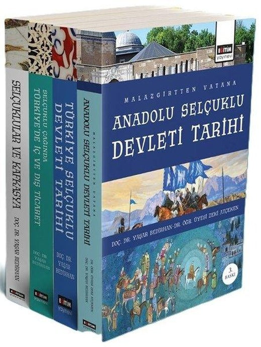 Yaşar Bedirhan - Selçuklu Tarihi Seti - 4 Kitap Takım | Eğitim Yayınevi (İnce Kapak)