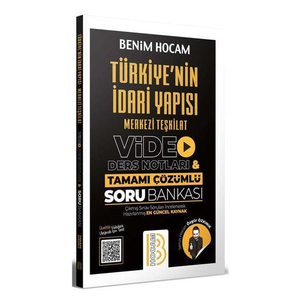 Türkiye'nin İdari Yapısı Merkezi Teşkilat Video Ders Notları ve Tamamı Çözümlü Soru Bankası | Benim Hocam Yayınları (Ciltsiz)