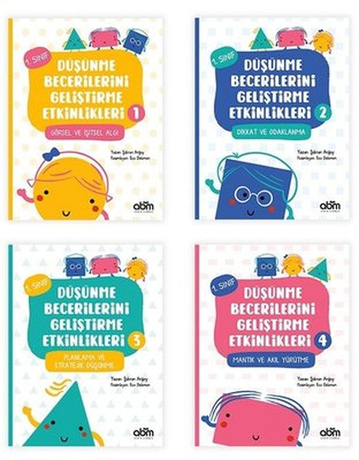Düşünme Becerilerini Geliştirme Etkinlikleri Serisi Seti - 4 Kitap Takım | Abm Yayınevi