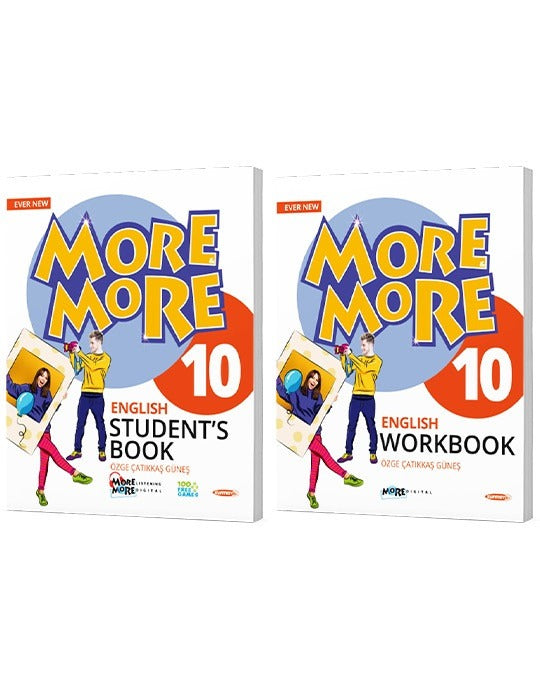 10. Sınıf More More Students Book ve More More Workbook | Kurmay Yayınları (Ciltsiz)