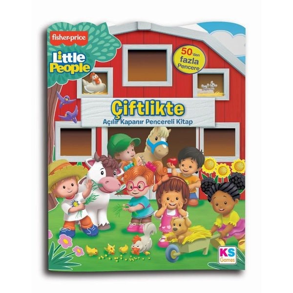 Fisher Prace Little People - Çiftlikte - Açılır Kapanır Pencereli Kitap | Ks Games
