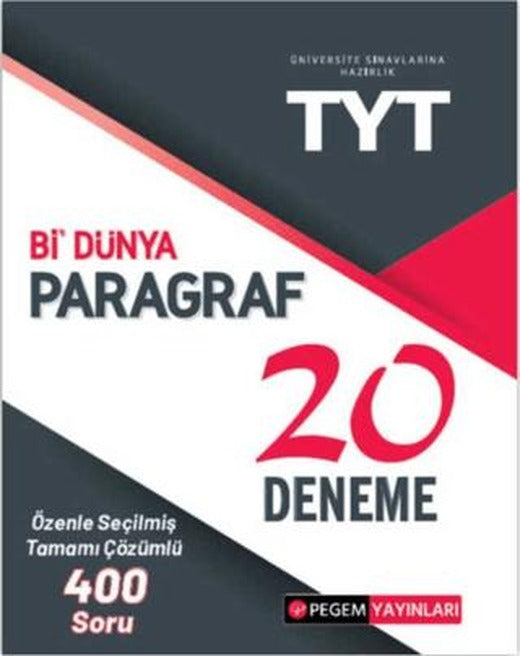 TYT Bi Dünya Paragraf 20 Deneme | Pegem Akademi Yayıncılık (Ciltsiz)