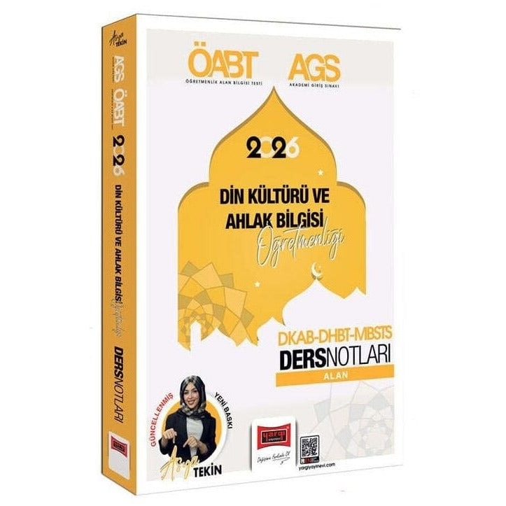 2026 MEB - AGS DKAB - DHBT - MBSTS Din Kültürü ve Ahlak Bilgisi Öğretmenliği Video Ders Notları | Yargı Yayınları (İnce Kapak)