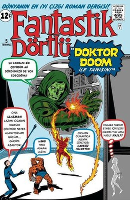 Fantastik Dörtlü - Doktor Doom ile Tanışın | Arka Bahçe Yayıncılık (İnce Kapak)