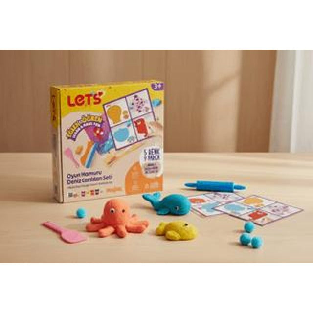 Let's Deniz Canlıları Oyun Hamuru Matı Seti | Lets