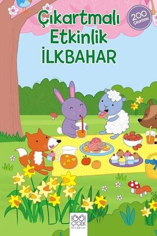 Çıkartmalı Etkinlik - İlkbahar | 1001 Çiçek (İnce Kapak)