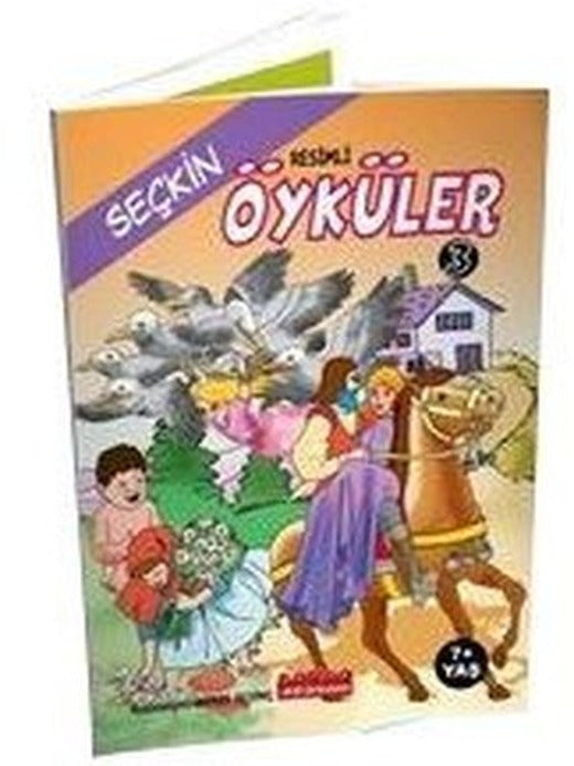 Resimli Seçkin Öyküler 3 - 7+ Yaş | Bordo Ressam
