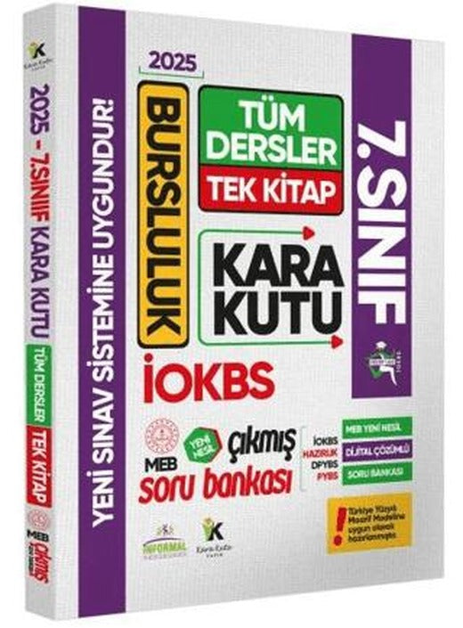 2025 7.sınıf İokbs Bursluluk Tüm Dersler Çıkmış Soru Bankası Tek Kitap Yeni Sistem Tamamı Çözümlü