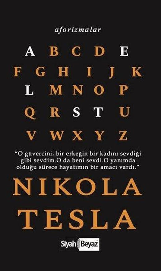 Nikola Tesla  – Aforizmalar | Siyah Beyaz (İnce Kapak)