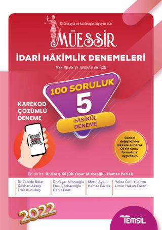 Müessir İdari Hakimlik Denemeleri Karekod Çözümlü 5 Deneme | Temsil Kitap (Ciltsiz)  - Resim 1