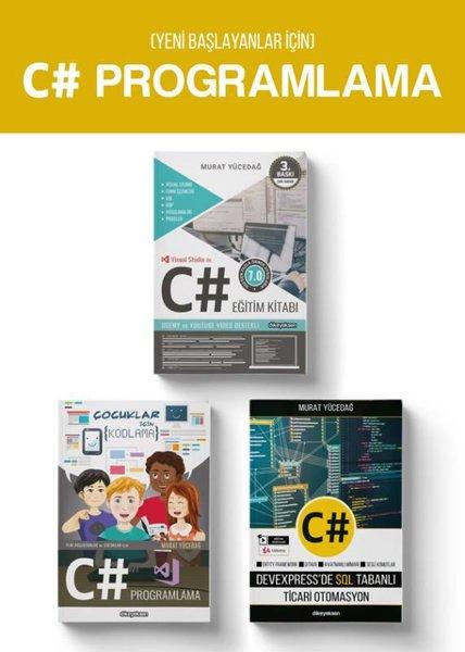 Yeni Başlayanlar için C# Programlama - 3 Kitap Takım | Dikeyeksen (İnce Kapak)  - Resim 1