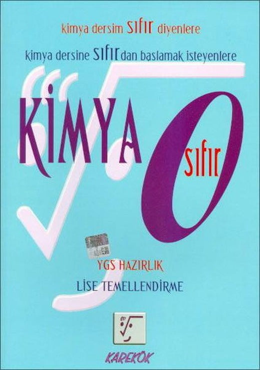 Karekök Kimya Sıfır | Karekök Eğitim Yayın (İnce Kapak)