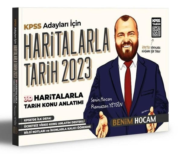 2023 KPSS 3D Haritalarla Tarih Konu Anlatımı | Benim Hocam Yayınları (İnce Kapak)
