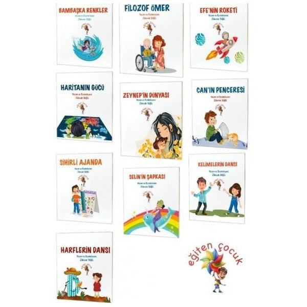 Özel Gereksinimli Çocuklar İçin Hikayeler Seti - 10 Kitap Takım | Eğiten Çocuk (İnce Kapak)