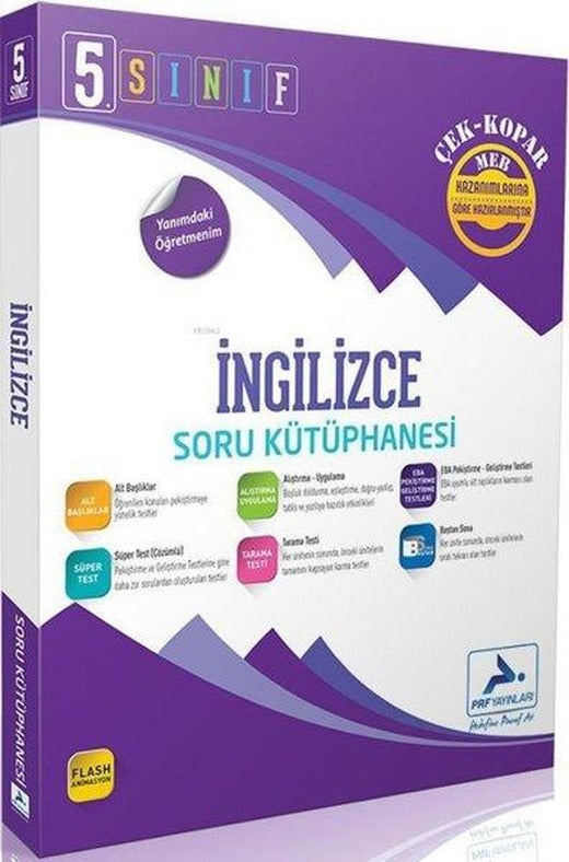 5. Sınıf İngilizce Soru Kütüphanesi | PRF Paraf Yayınları (İnce Kapak)
