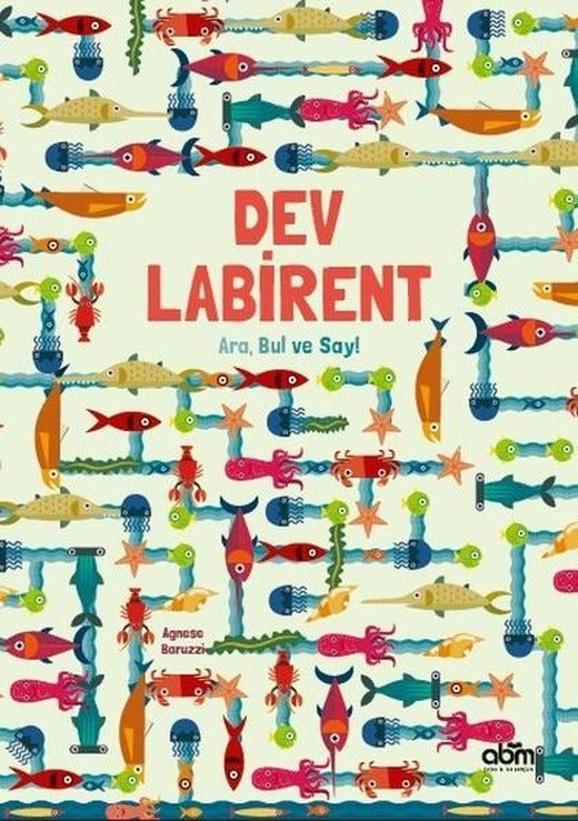Dev Labirent-Ara Bul ve Say! | Abm Yayınevi (İnce Kapak)