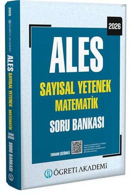 2026 ALES Sayısal Yetenek Matematik Tamamı Çözümlü Soru Bankası | Öğreti Akademi (Ciltsiz)