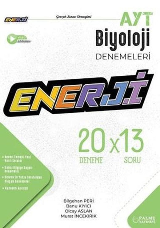 Enerji AYT Biyoloji 20 Deneme Sınavı | Palme Yayınları (Ciltsiz)