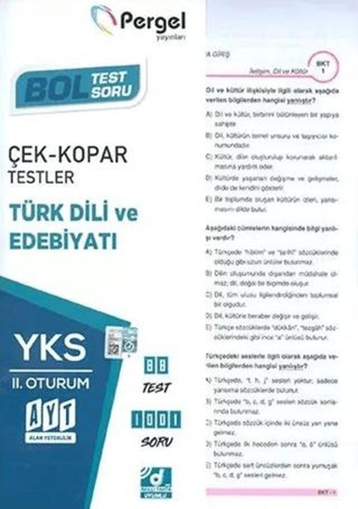 AYT Türk Dili Ve Edebiyatı Yaprak Test | Pergel Yayınları (Ciltsiz)