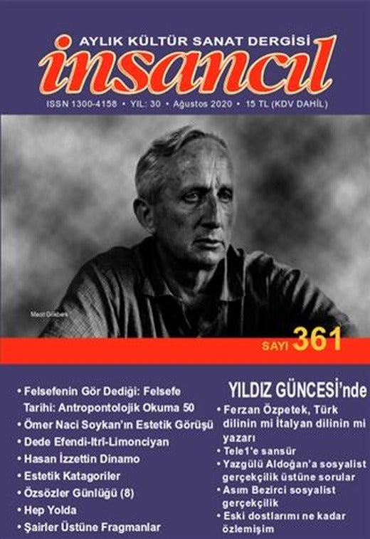 İnsancıl Aylık Kültür Sanat Dergisi Sayı: 361 Ağustos 2020 | İnsancıl Dergisi Yayınları (Ciltsiz)