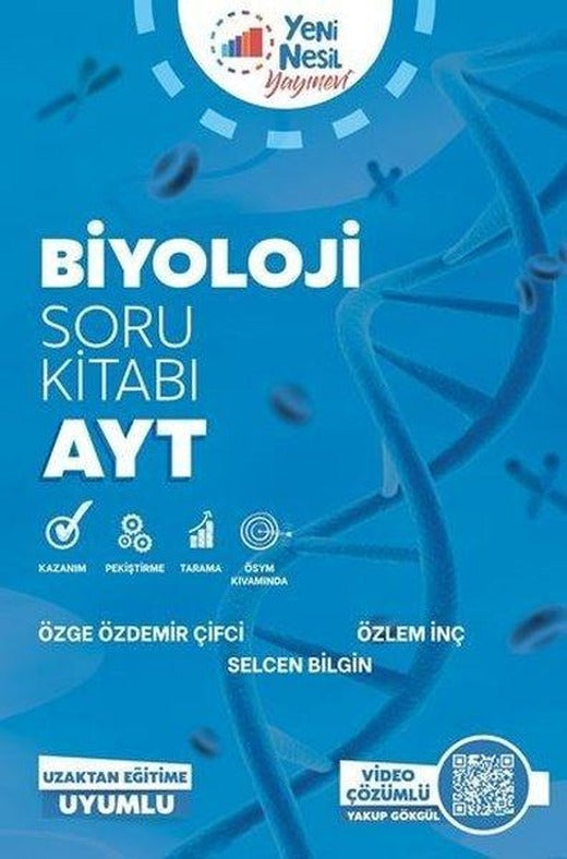 AYT Biyoloji Soru Kitabı | Yeni Nesil Yayınları (İnce Kapak)
