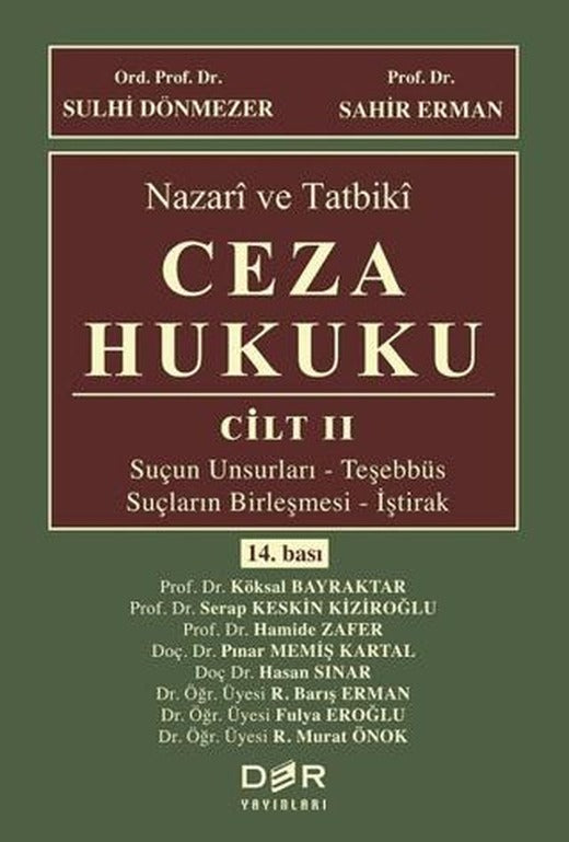 Nazari ve Tatbiki Ceza Hukuku Cilt 2