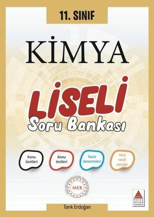 11. Sınıf Kimya Soru Bankası Liseli | Delta Kültür-Eğitim (İnce Kapak)